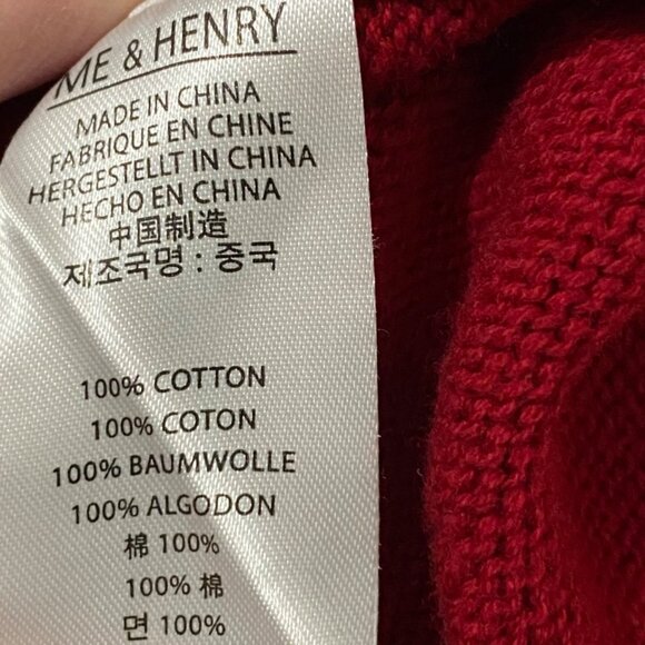 Me and Henry Red Fair Isle Baby Romper 9 to 12 Months One Piece Winter Holiday - Picture 9 of 10